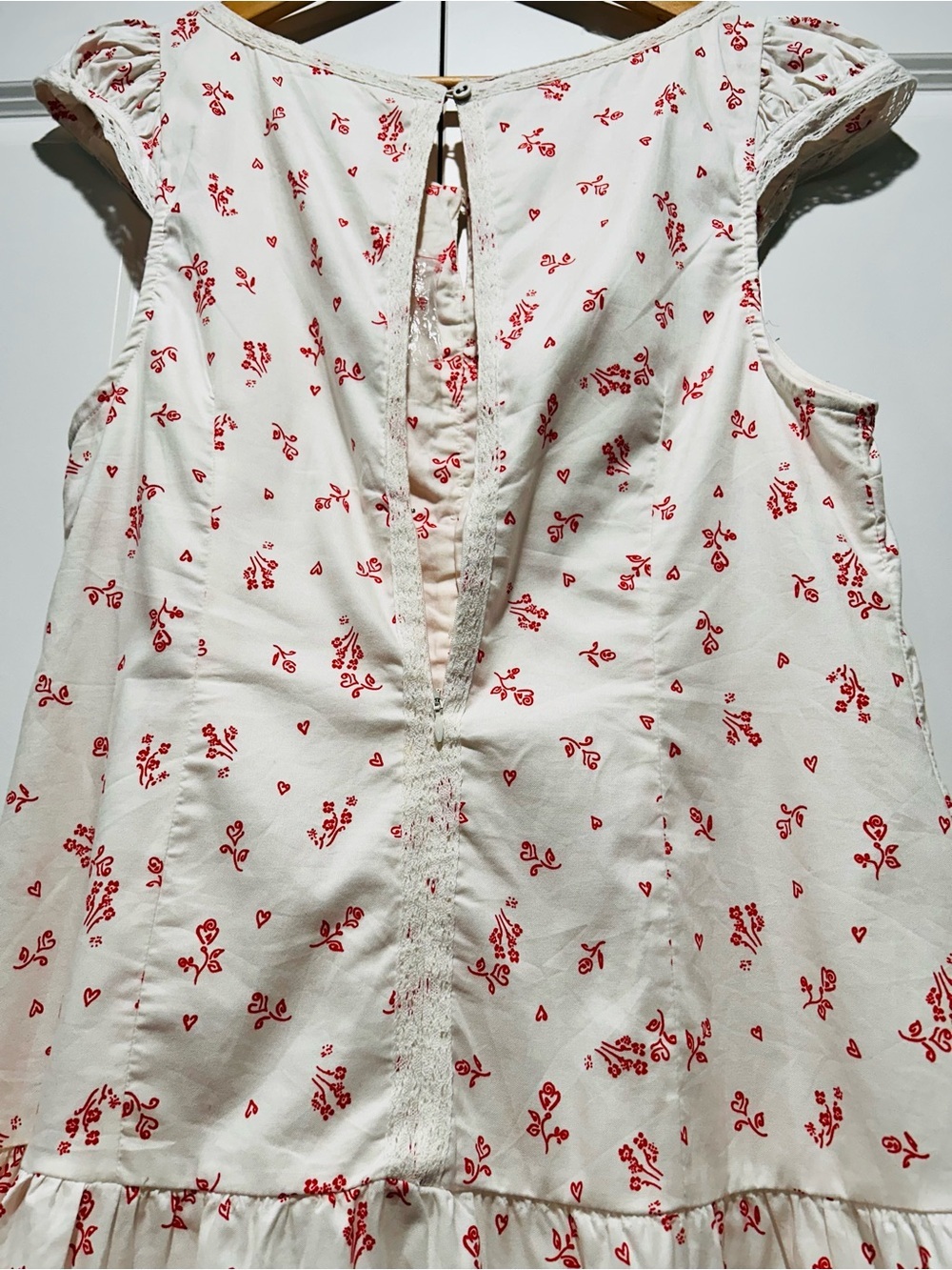Free People Cream Mini Dress with Pink Floral Print - Picture 7 of 15